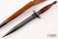 Engraved Damascus Dagger