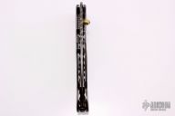 Damascus and Black Lip Pearl Linerlock