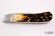 Two-Blade Trapper - Amber Stag