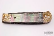 Damascus, Mokume and Black Lip Pearl 