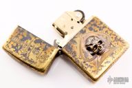 Custom Brass Skull Zippo