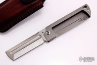 SpaceX Double Pump EDC Flipper with Leather Sheath