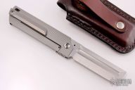 SpaceX Double Pump EDC Flipper with Leather Sheath