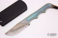 Titanium Neck Knife - Chisel Ground