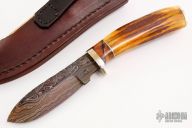 Skinner - Stag w/ Birds Eye Pattern Damascus