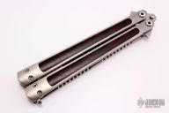 Spearpoint Balisong - Desert Ironwood Inlays