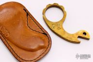 Brass Snail with Salty Dog Finish and GSD Leather