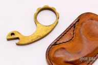 Brass Snail with Salty Dog Finish and GSD Leather