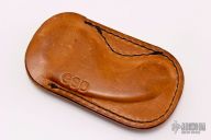 Brass Snail with Salty Dog Finish and GSD Leather