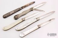 5 Silver Fruit Knives