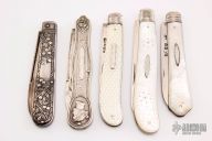 5 Silver Fruit Knives