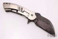 Framelock Flipper - Damascus Wharncliffe
