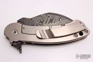 Framelock Flipper - Damascus Wharncliffe