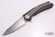 Stedemon Knife Co. ZKC Flipper Knife Gray Milled (3.5" Satin) B-01