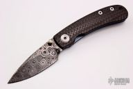 Kestrel Linerlock - Damascus blade