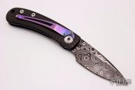 Kestrel Linerlock - Damascus blade