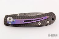 Kestrel Linerlock - Damascus blade