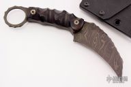 Karambit - Damascus and Ironwood