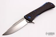 Closer - Satin and Carbon Fiber with Blue Ti Hardware