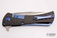 Closer - Satin and Carbon Fiber with Blue Ti Hardware