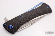 Closer - Satin and Carbon Fiber with Blue Ti Hardware
