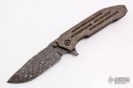 3.5" Snafu Integral - Damascus and Desert Floor