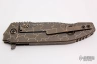 3.5" Snafu Integral - Damascus and Desert Floor