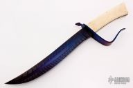 Damascus and Walrus Ivory Fighter