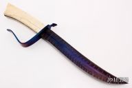 Damascus and Walrus Ivory Fighter