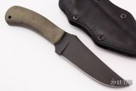 WKII - Belt Knife - Green Micarta - Caswell