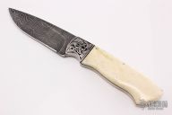 Engraved Damascus Sable Hunter