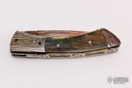 Damascus and Mammoth Ivory Linerlock