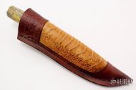 Hunter - Zebra leg w/ Bird's Eye Pattern Damascus