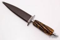 Damascus and Burlwood Dagger