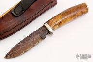 Hunter - Sea Cow Rib w/ Bird's Eye Pattern Damascus