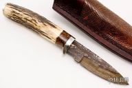 Hunter - Stag w/ Birds Eye Pattern Damascus