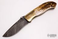 Model 1 - Damascus and Mammoth Ivory