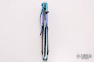 Damascus and Black Lip Pearl Linerlock