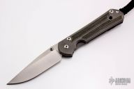 Small Sebenza 21 - Black Canvas Micarta