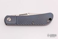 Slipjoint - Satin Blade and Blue Honey Comb Handle