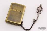 Brass Zippo with Sterling Silver Embelishments