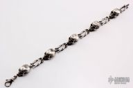 Skull Bracelet - Sterling Silver