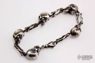 Skull Bracelet - Sterling Silver