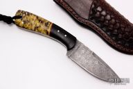 Damascus Drop Point