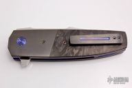 Linerlock Flipper - Zirconium and Carbon Fiber