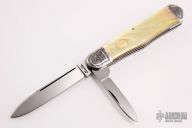 Engraved Coke Bottle - Gold Lip Pearl