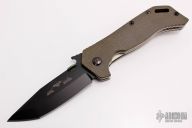 ETAK B BT - Custom Green Canvas Micarta scales