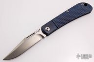 Slipjoint - Satin Blade and Blue Honey Comb Handle