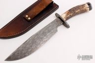 Damascus and Stag Bowie