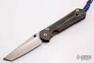 Large Sebenza 21 Tanto - Black Canvas Micarta